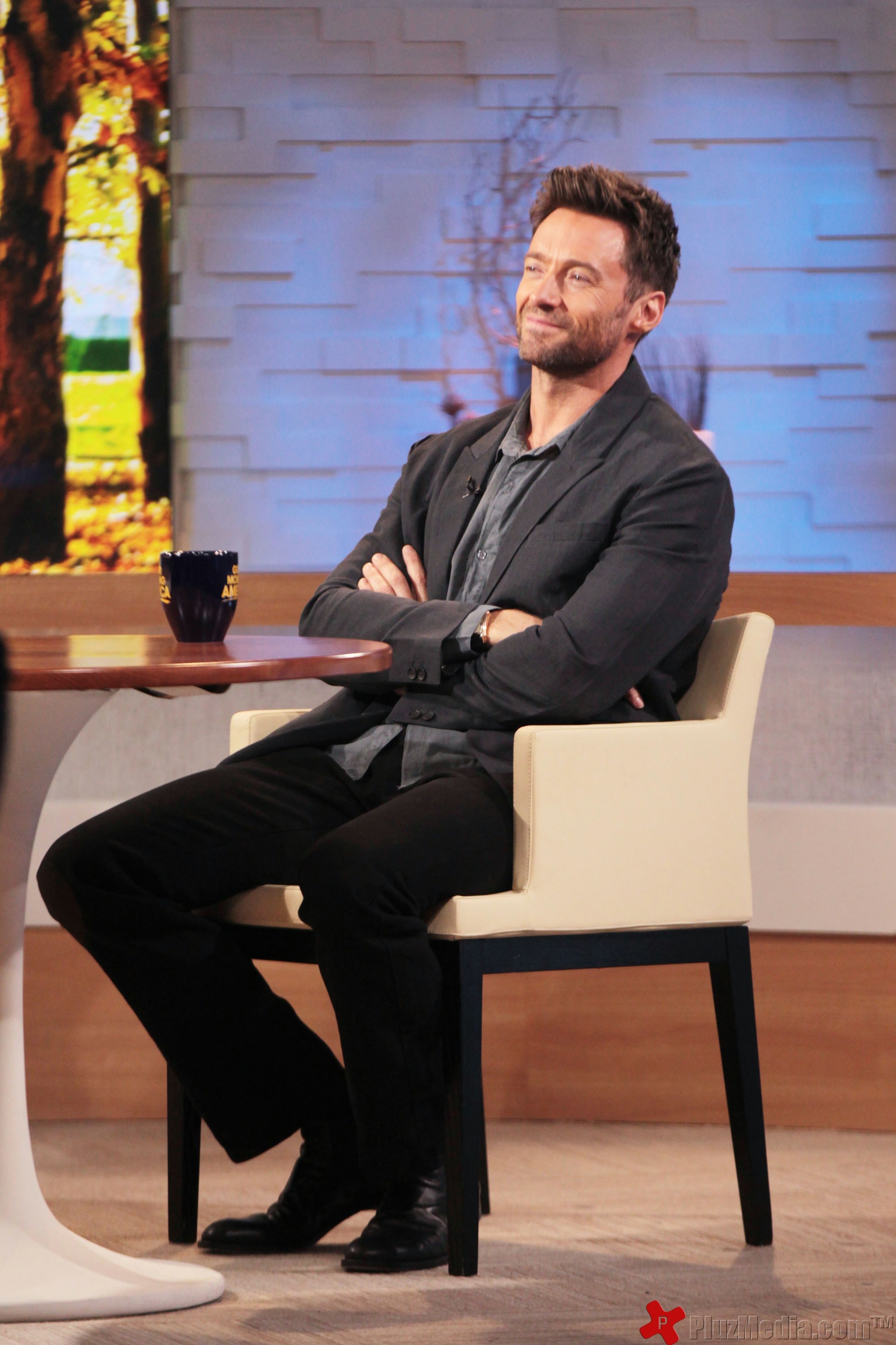 Hugh Jackman at ABC studios for an appearance on 'Good Morning America' | Picture 94553